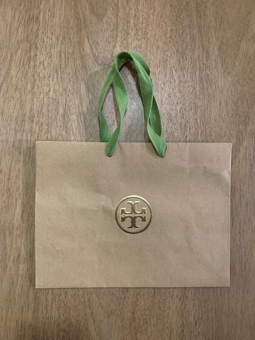 Tory Burch Paper Shopping Bag Brown and black Gift Bag